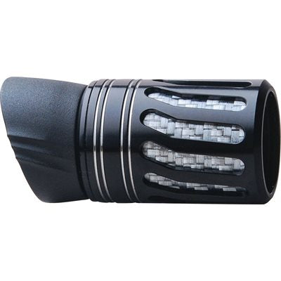 TX16 Foregrip w/WTS insert/metal cage w/hood - Black/Silver Bands