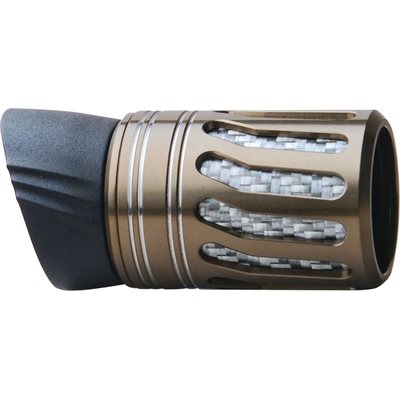 TX16 Foregrip w/WTS insert/metal cage w/hood-Dark Titan Smoke/Silver Bands