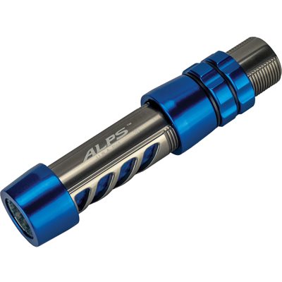 Reel Seat Light Alum w/cushion Dark Titanium Smoke w/Texalium Cobalt Blue Insert