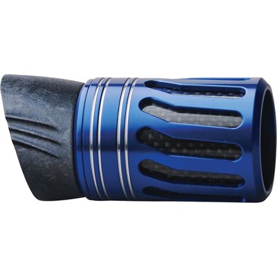 MVT16 Foregrip w/CWG insert/metal cage w/hood-Cobalt Blue/Silver Bands