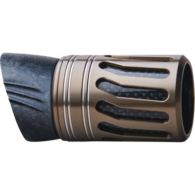 MVT16 Foregrip w/CWG insert/metal cage w/hood-Dark Titan Smoke/Silver Bands